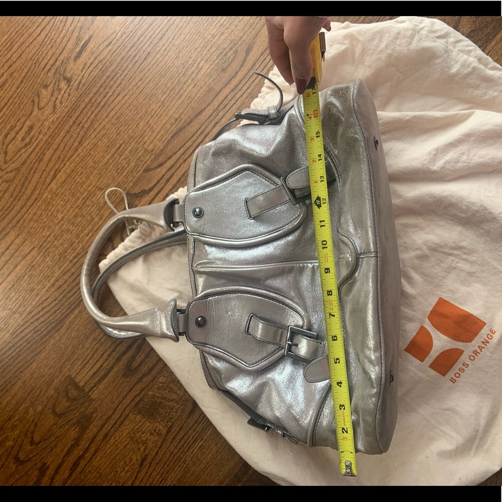 BOSS orange Brand Silver large Tote 👜 bag purse. Travel bag - Picture 7 of 9